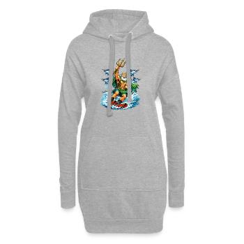 Neptune, c’est le ski nautique - Sweat-shirt à capuche long Femme - gris chiné - Devant