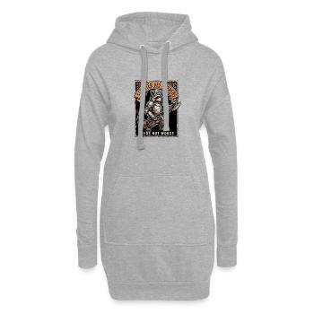 Germanique des ratons laveurs médiévaux - Sweat-shirt à capuche long Femme - gris chiné - Devant