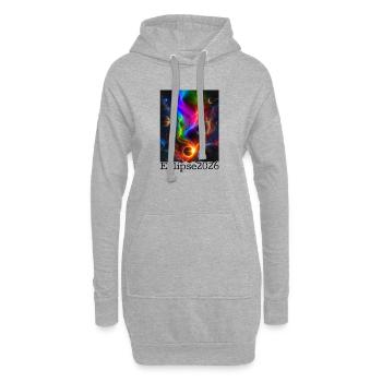Nebula Neon Eclipse 2026 édition limitée - Sweat-shirt à capuche long Femme - gris chiné - Devant