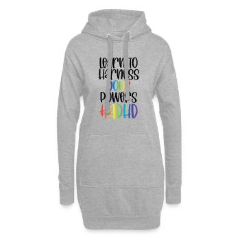 ADHS - Hoodie-Kleid - Grau meliert - Vorne