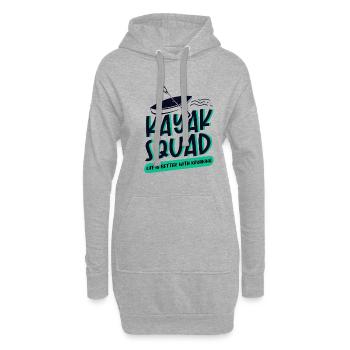 Kayak Squad Canoë Canoë-kayak en eau vive - Sweat-shirt à capuche long Femme - gris chiné - Devant
