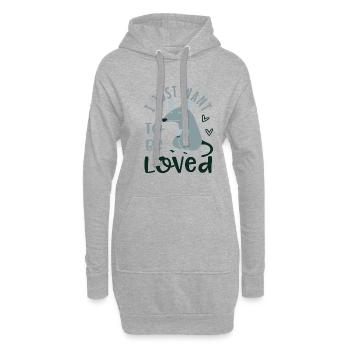 Citation ironique d'opossum, rongeur, amoureux des - Sweat-shirt à capuche long Femme - gris chiné - Devant