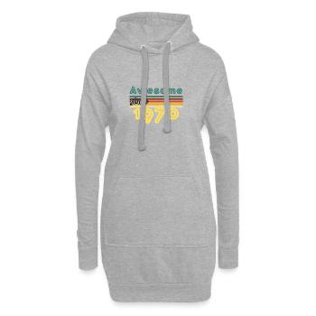 Großartig seit 1970 - Hoodie-Kleid - Grau meliert - Vorne