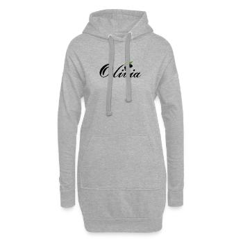 Olivia Olive - Hoodie-Kleid - Grau meliert - Vorne