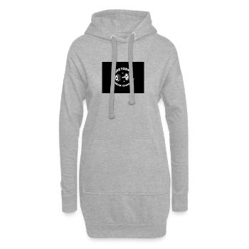 Douloureux aujourd’hui fort Tommorow - Sweat-shirt à capuche long Femme - gris chiné - Devant