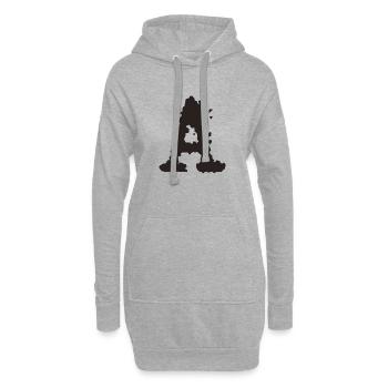 A - Hoodie-Kleid - Grau meliert - Vorne