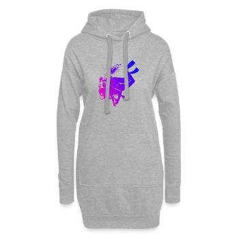 Plongeur Taucher Plongée Libre Tauchen - Sweat-shirt à capuche long Femme - gris chiné - Devant