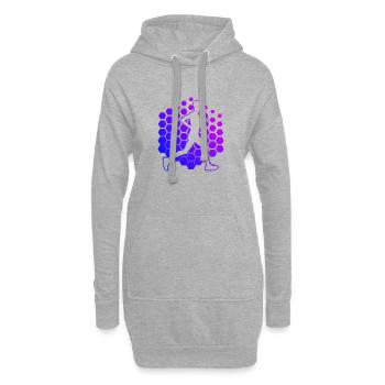 Jogging Homme Race Fitness Femme Cross Country R - Sweat-shirt à capuche long Femme - gris chiné - Devant