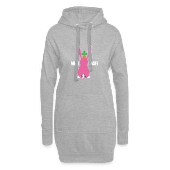 Mein Hase - Hoodie-Kleid - Grau meliert - Vorne