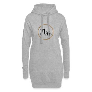 Monsieur Madame Mariage Mariage - Sweat-shirt à capuche long Femme - gris chiné - Devant