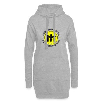 Enterrement de vie de garçon 2024 - Sweat-shirt à capuche long Femme - gris chiné - Devant