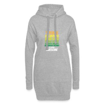 9ème anniversaire! - Sweat-shirt à capuche long Femme - gris chiné - Devant
