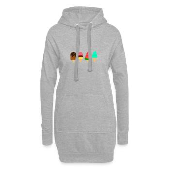 ICE CREAM - Sweat-shirt à capuche long Femme - gris chiné - Devant