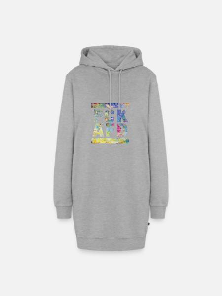Fuck AFD - Hoodie-Kleid - Grau meliert