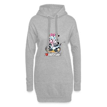 I <3 BÄBEKUAH - Hoodie-Kleid - Grau meliert - Vorne