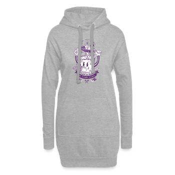 MR Rocket Stove (purple) - Hoodie Dress - heather grey - Front