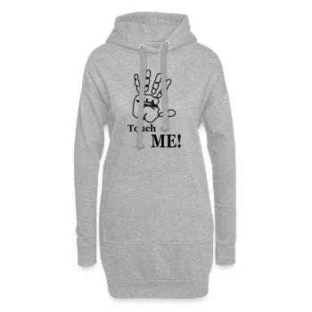 Touch Me! Hand - Hoodie-Kleid - Grau meliert - Vorne