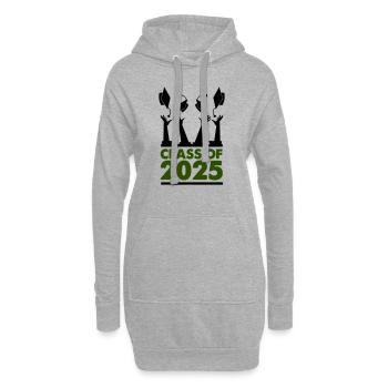 class of 2025 - Hoodie-Kleid - Grau meliert - Vorne
