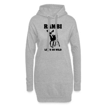 RAMBI II - Hoodie-Kleid - Grau meliert - Vorne