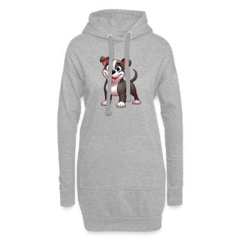 pitbull 5 - Sweat-shirt à capuche long Femme - gris chiné - Devant