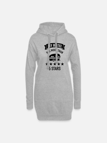 Caravane - Sweat-shirt à capuche long Femme - gris chiné