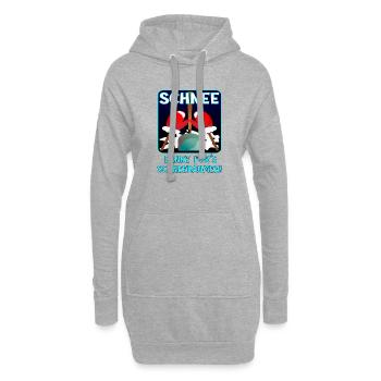 Danke SCHNEERÄUMEN WINTER - Hoodie-Kleid - Grau meliert - Vorne