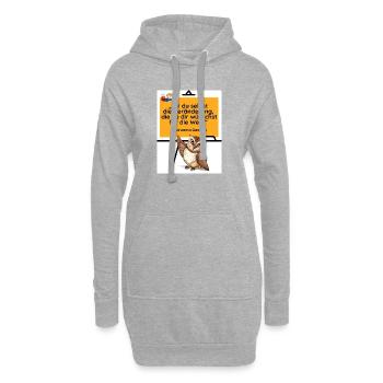 Zitat Sei du selbst die Veränderung Mahatma Gandhi - Hoodie-Kleid - Grau meliert - Vorne
