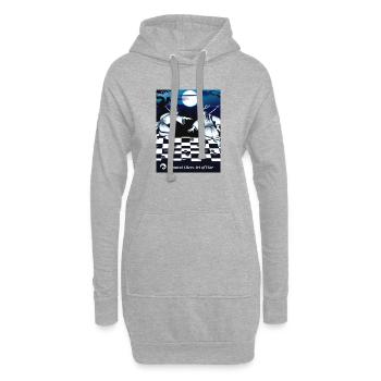 Samurai Chess Fighting Game Samurai Chess Art of War - Hoodie Dress - heather grey - Front