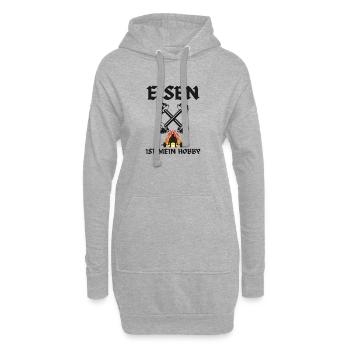 Eisen ist mein Hobby - Hoodie-Kleid - Grau meliert - Vorne