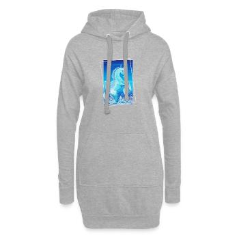 Drache Wasserdrache Fimaro Sonja Ariel von Staden - Hoodie-Kleid - Grau meliert - Vorne