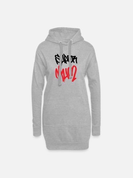 Super Mom - Mother's Day - Hoodie Dress - heather grey