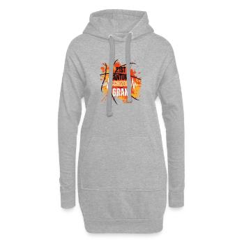 21st Century Schizoid Gran - Hoodie Dress - heather grey - Front