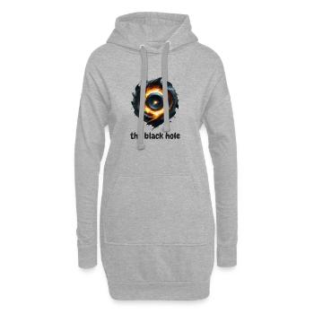 Das Schwarze Loch - Hoodie-Kleid - Grau meliert - Vorne