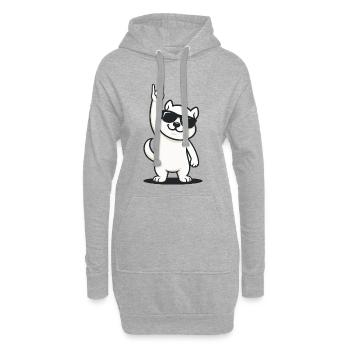 Rockin' Squirrel - Hoodie-Kleid - Grau meliert - Vorne