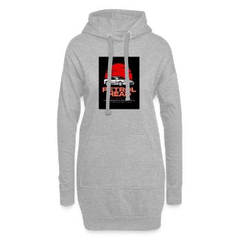 Petrol Head Sportwagen Retro Vintage Classic Race - Hoodie-Kleid - Grau meliert - Vorne