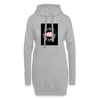 Punch the Limits Emblem - Hoodie-Kleid - Grau meliert - Vorne