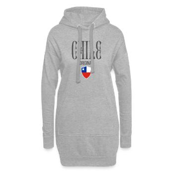 Ursprünglich aus Chile, geboren in Chile - Hoodie-Kleid - Grau meliert - Vorne