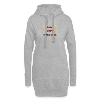 Vous êtes l’enfant rêvé de Dieu - Sweat-shirt à capuche long Femme - gris chiné - Devant