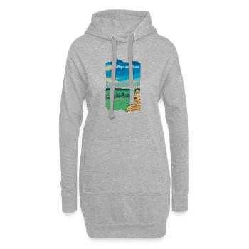 Playa de Muro - Mallorca - Hoodie-Kleid - Grau meliert - Vorne