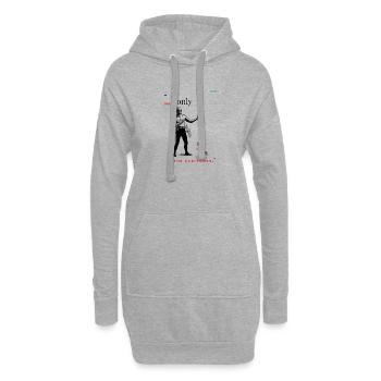 BARITONE PARODY Design 001 - Hoodie-Kleid - Grau meliert - Vorne