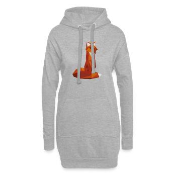 Fuchs - Hoodie-Kleid - Grau meliert - Vorne