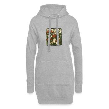 Sauvage - Sweat-shirt à capuche long Femme - gris chiné - Devant