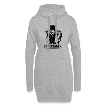 undertaker bestatter - Hoodie-Kleid - Grau meliert - Vorne