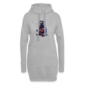 Armadillo Games Animal Video Games Drôle - Sweat-shirt à capuche long Femme - gris chiné - Devant