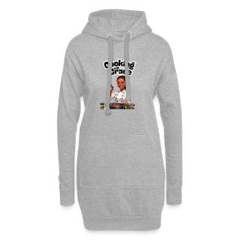 Mit Anmut kochen - Hoodie-Kleid - Grau meliert - Vorne