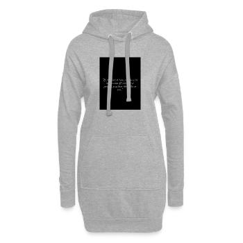 Liebe - Hoodie-Kleid - Grau meliert - Vorne