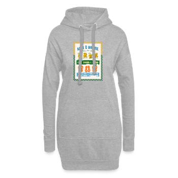 Aqui é Brasil: Cor Sabor Amor - Hoodie-Kleid - Grau meliert - Vorne