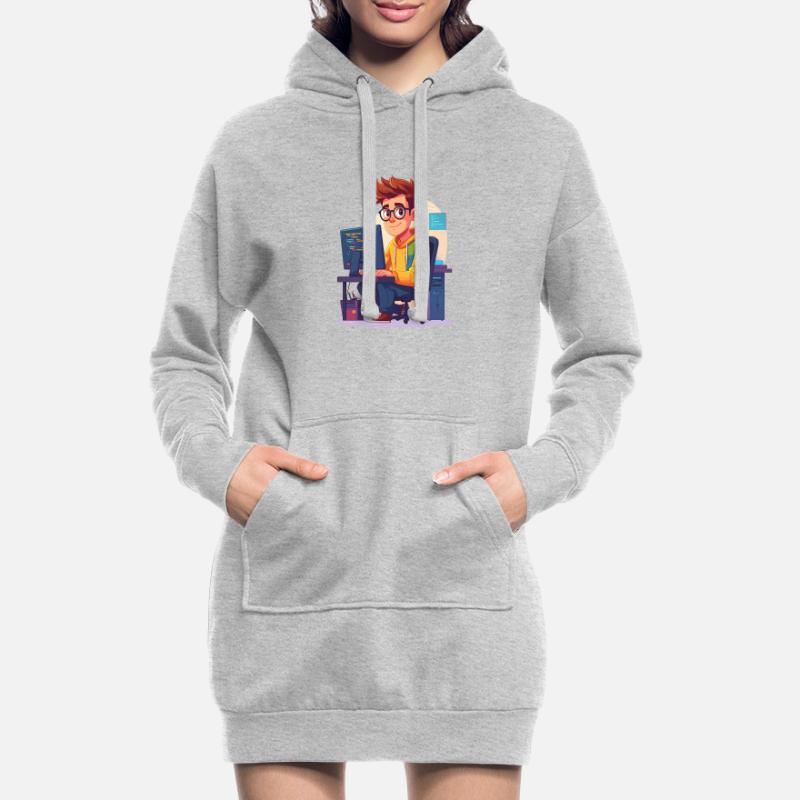 Programmierer oder Nerd Hoodie-Kleid