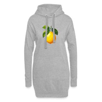 Zitrone - Hoodie-Kleid - Grau meliert - Vorne