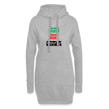 BETE FÜR GWADA - Hoodie-Kleid - Grau meliert - Vorne
